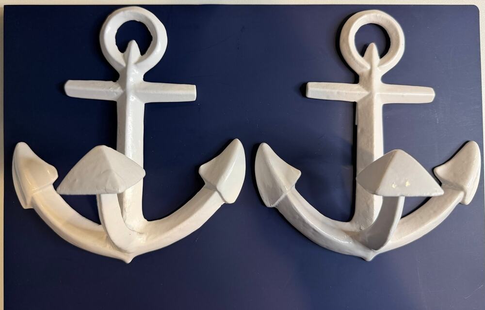 Set of 2 Pottery Barn Kids Anchor Hooks